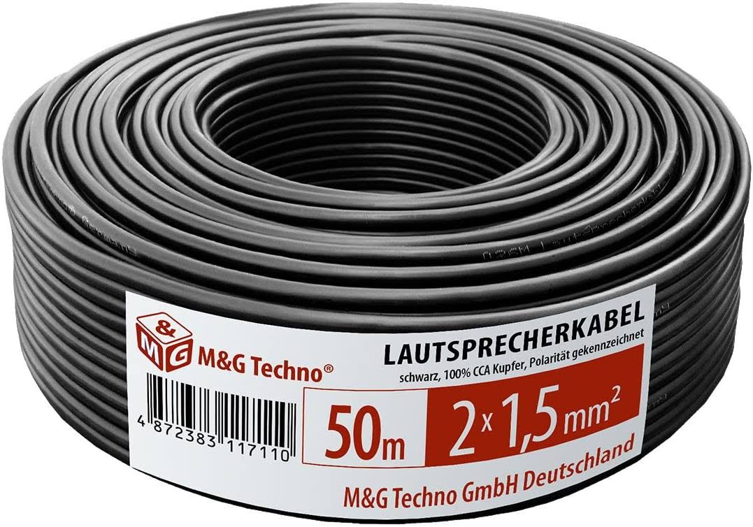 Speaker Cable 50 M Black K8481