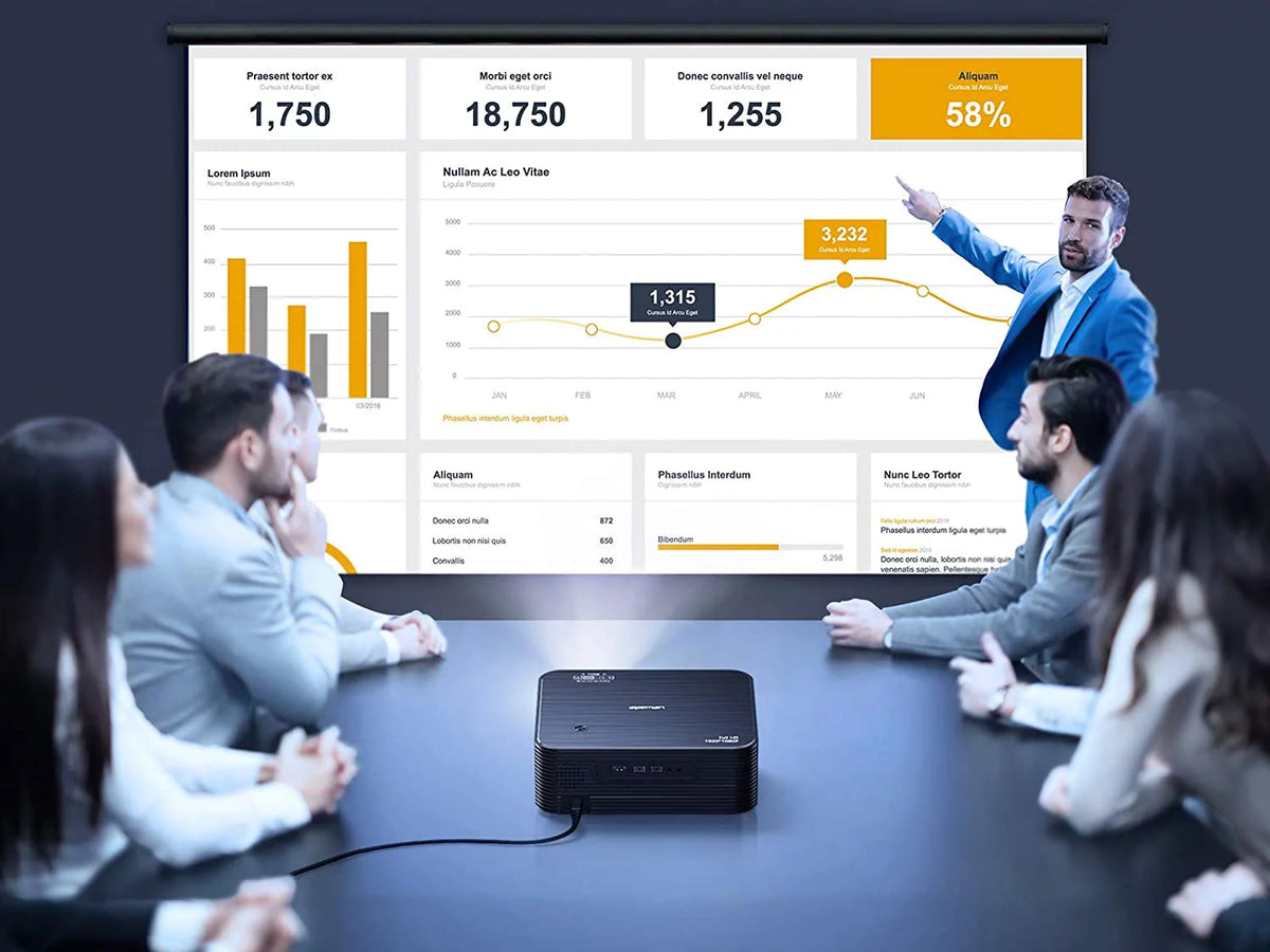 4K Projector Native 1080P Black N230589
