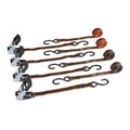500 lb. Capacity 1 in. x 15 ft. Ratcheting Tie-Downs 4-Pack H394