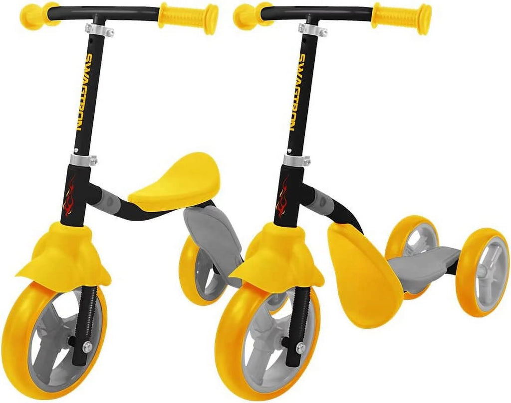 3 Wheel Scooter & Ride-On Balance Trike 2-in-1 Adjustable F46828