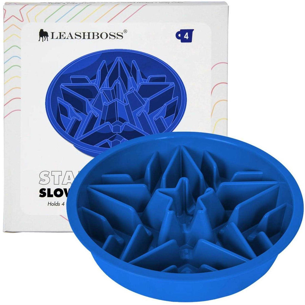 Slow Feeder Dog Bowl with Feeder Holes X970