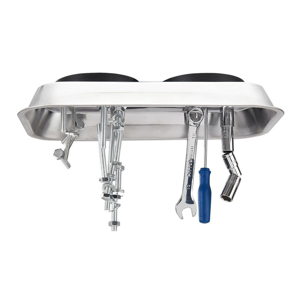 9-1/2 in. x 5-1/2 in. Magnetic Stainless Steel Parts Tray C85125
