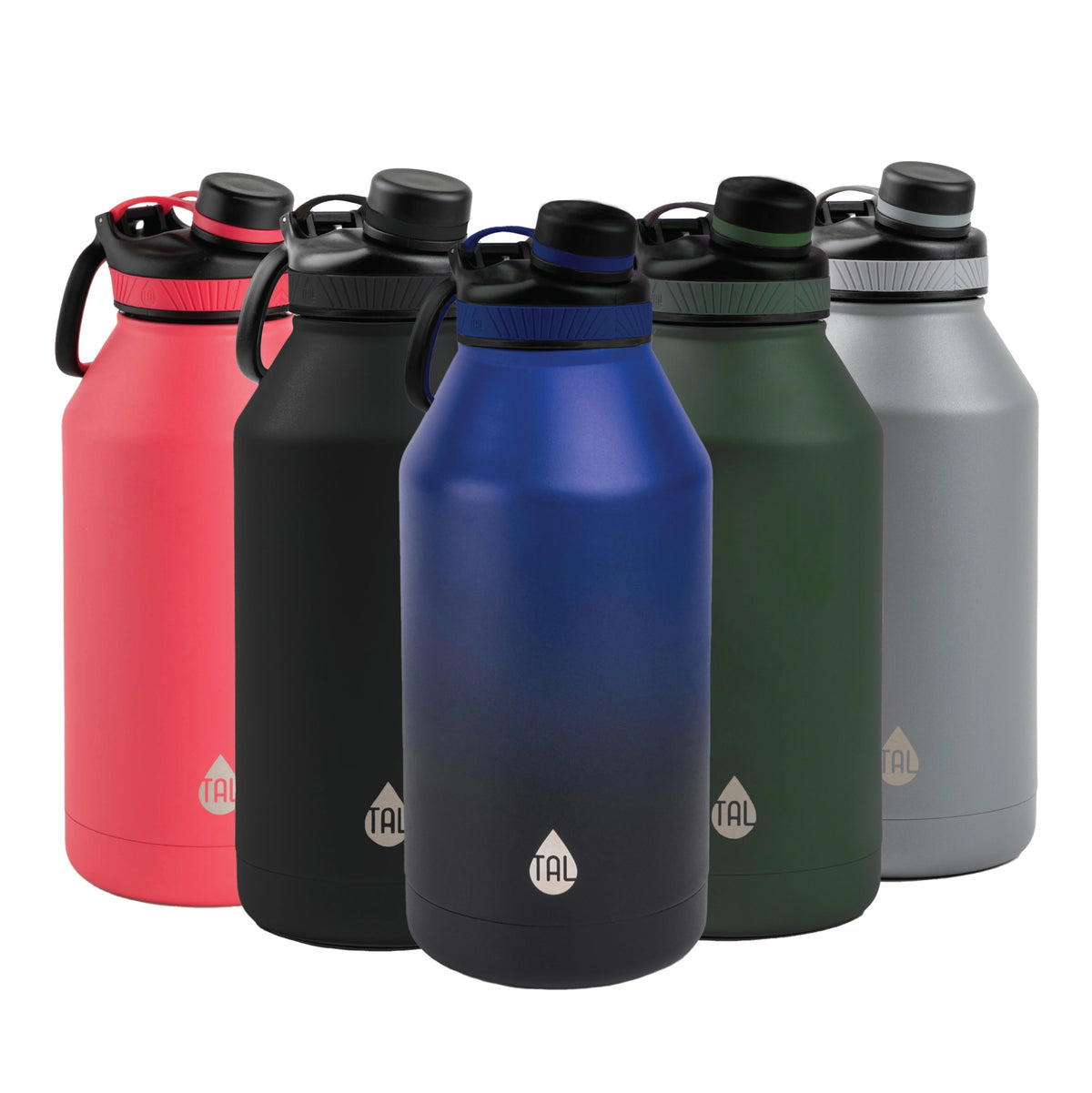 Stainless Steel Water Bottle 64 fl oz, Black T2599