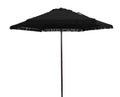White 7.5' Round Patio Umbrella with Steel Pole G1760