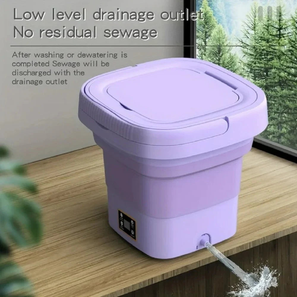Portable 9L Foldable Mini Washing Machine B69655