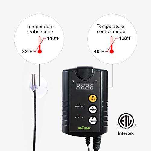 Reptile Heating Pad 8 X Digital Thermostat Under Tank Heater Combo Set A2154
