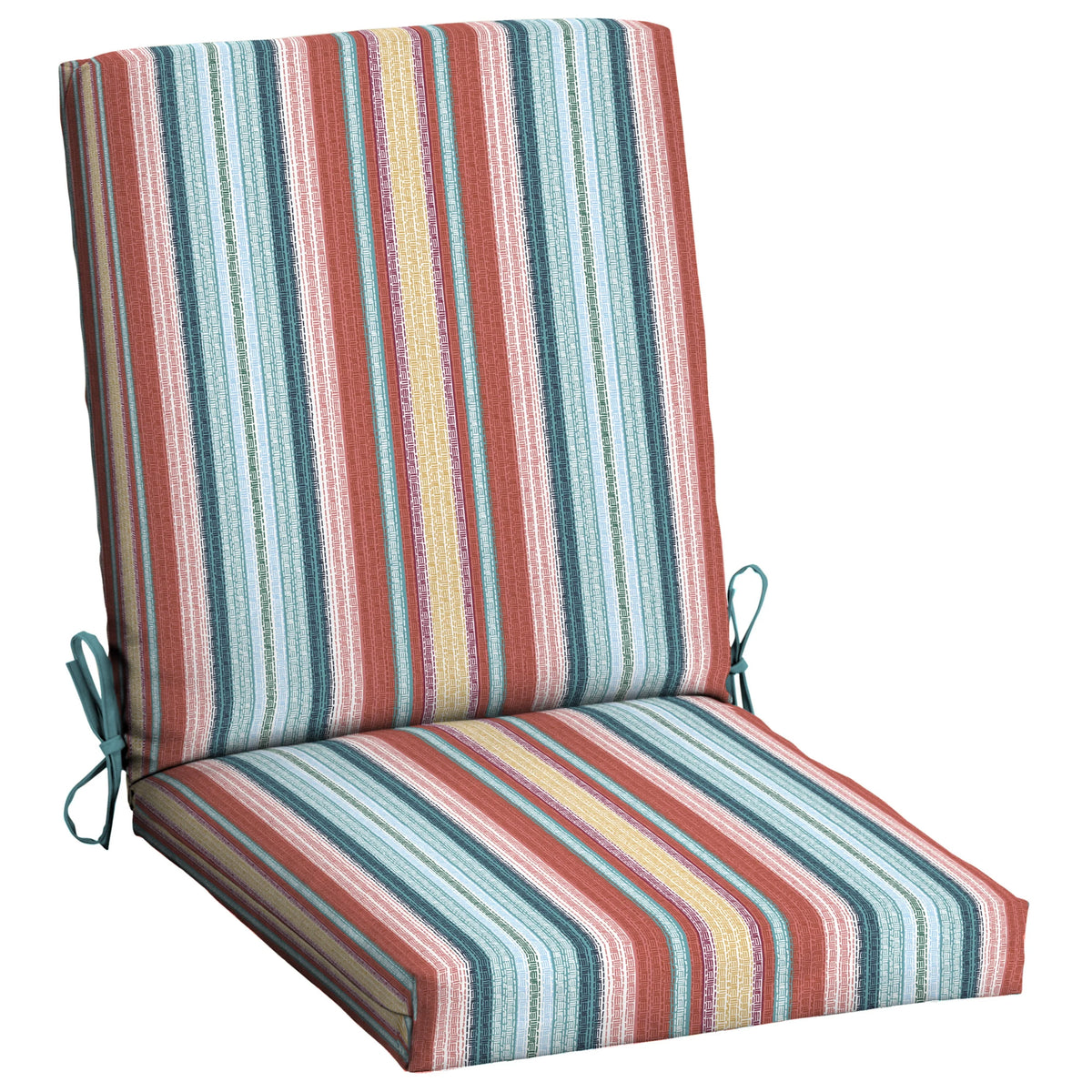Multi-color Stripe Patio Chair Cushion N207