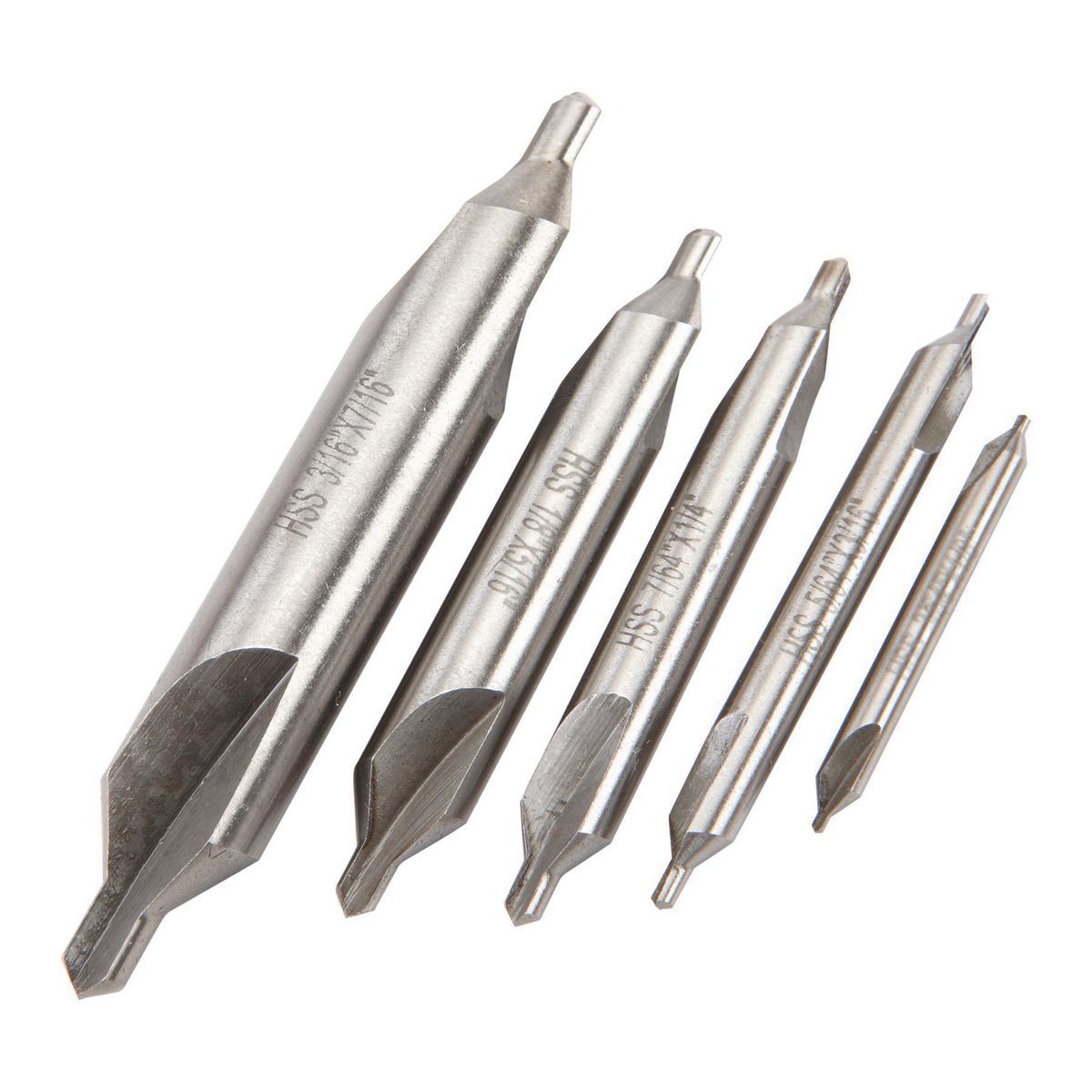 Center Drill Countersink Set, 5 Piece F928