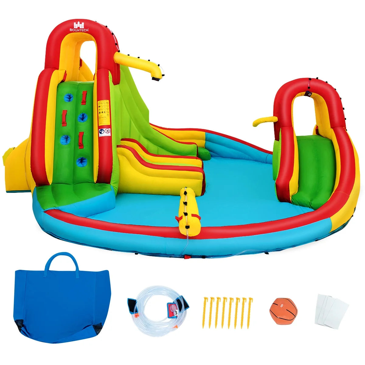 Kids Inflatable Water Slide Park with Splash Pool J125