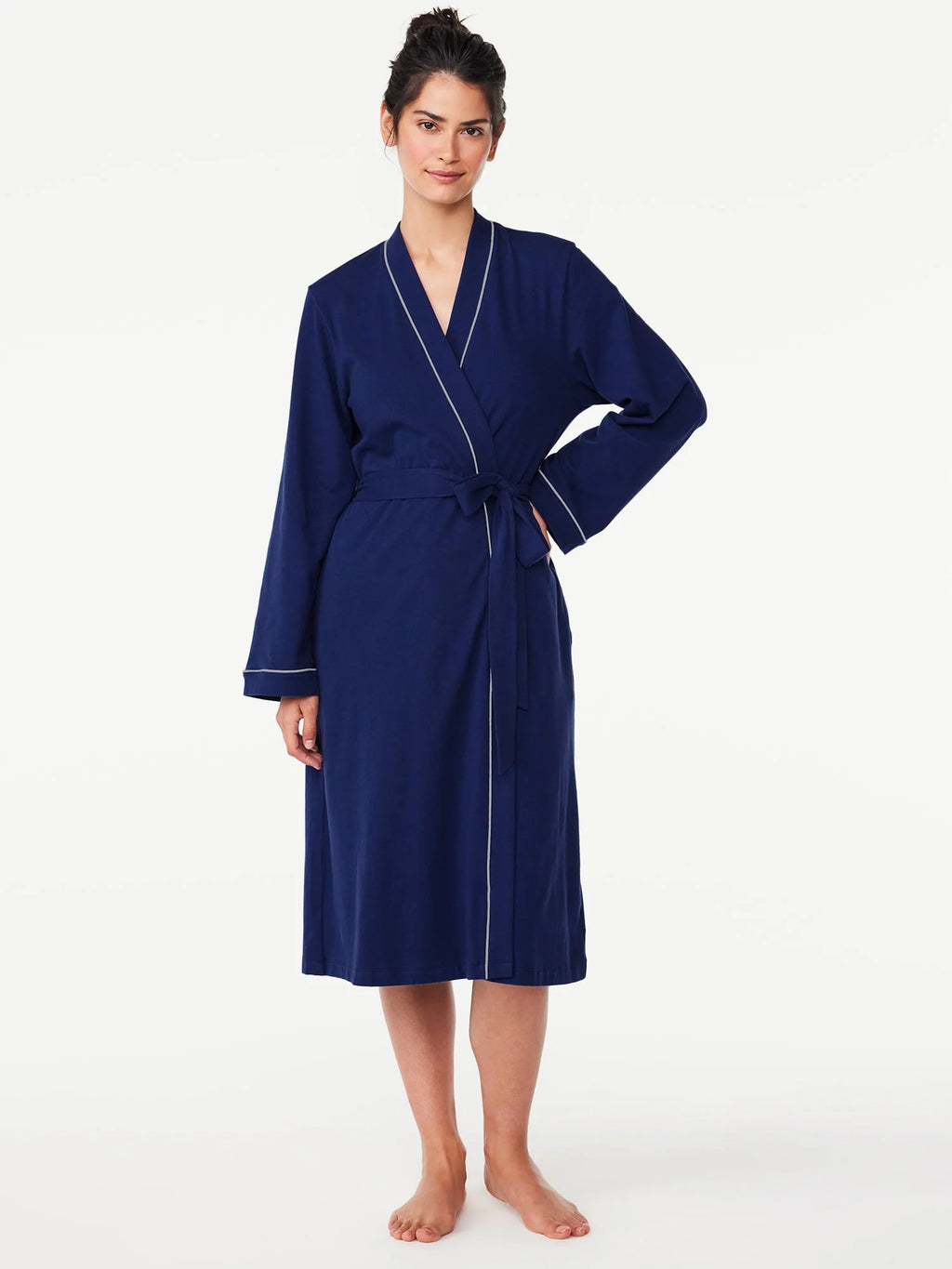 Women's Long Sleeve Wrap Robe I85084