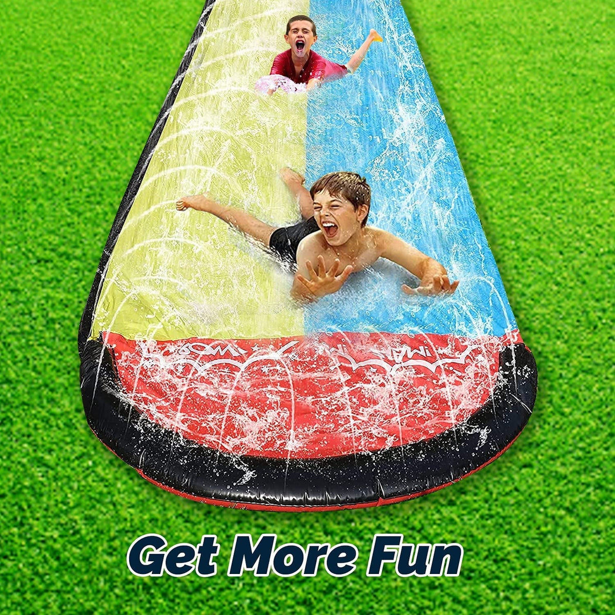 15.5ft Inflatable Water Slide with Sprinklers P1207