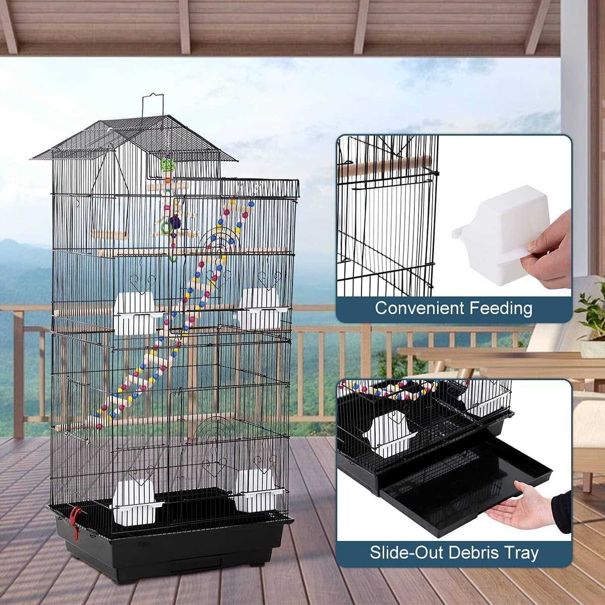39 Inch Bird Cage with Accessories C238