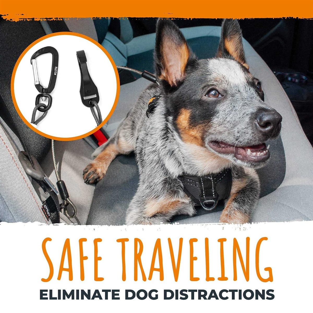 Chew-Proof Dog Seat Belt L458