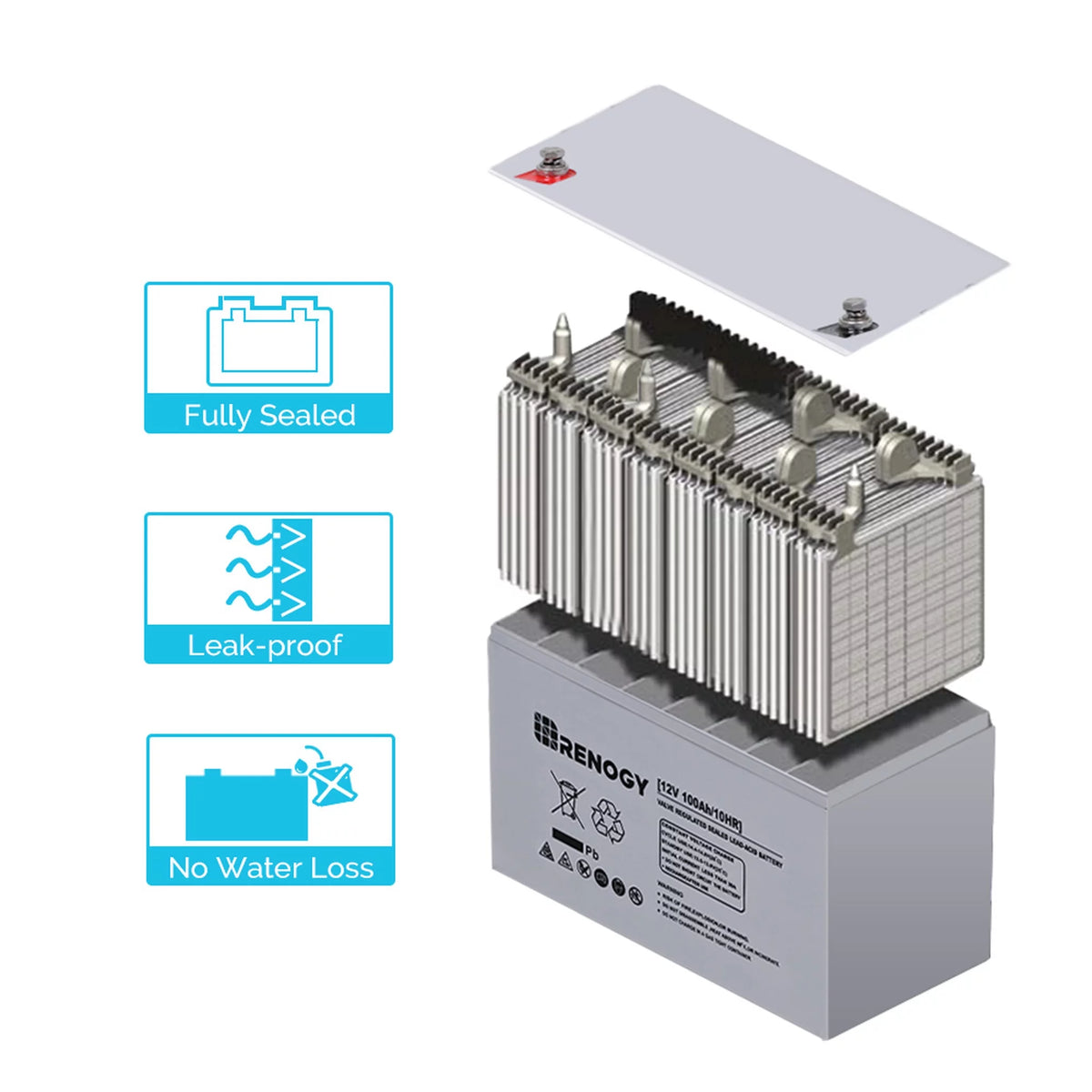 12 Volt 100Ah Deep Cycle AGM Battery W6907