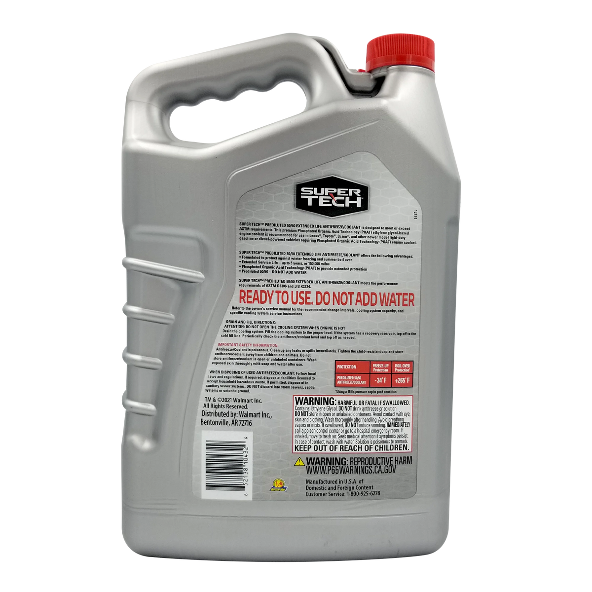 Red Antifreeze Prediluted 50/50 G5210