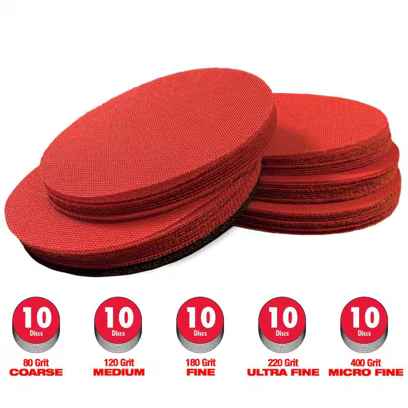5 in. SandNet Coated Assorted Disc 50-Pack C897688