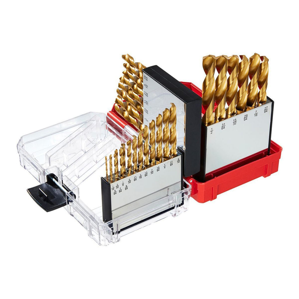 Titanium High-Speed Steel Drill Bit Set, 29-Piece S575