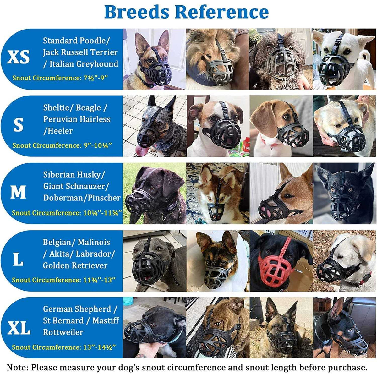 Breathable Basket Dog Muzzle F11148
