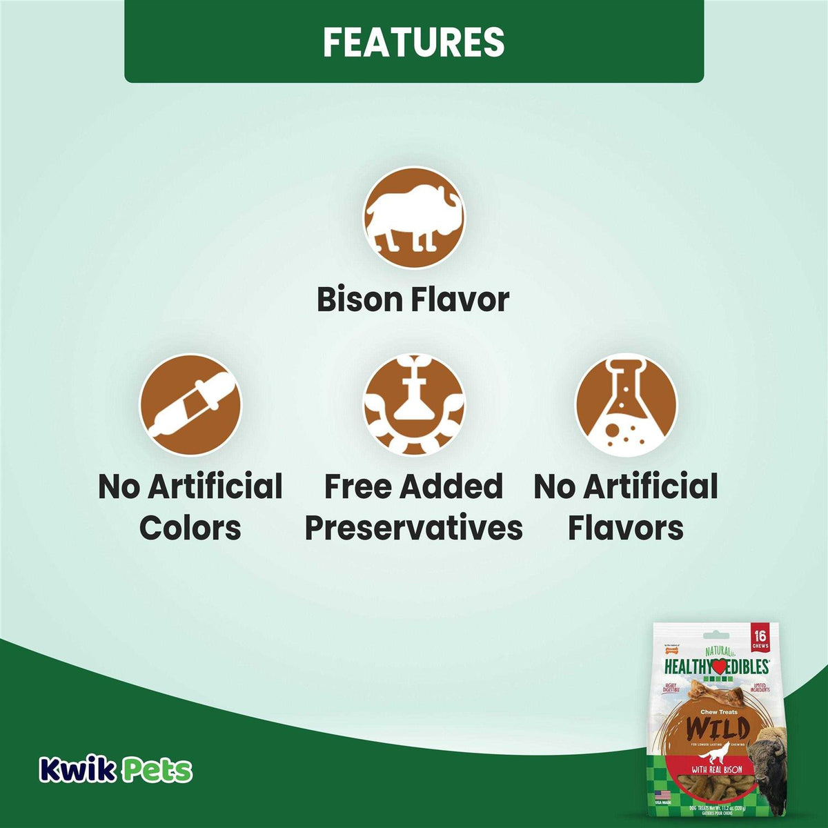 Natural Bison Chew Treats H49849