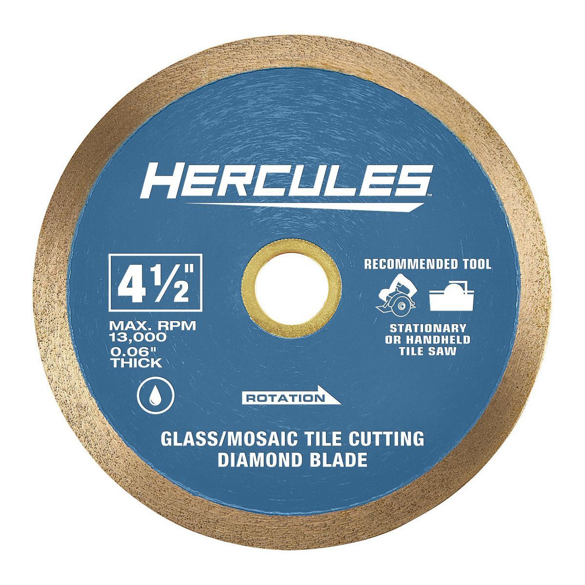 4-1/2 in. Glass and Mosaic Tile Cutting Diamond Blade L9471