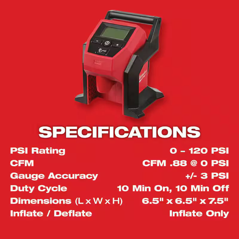 12-Volt Cordless Electric Inflator L603001