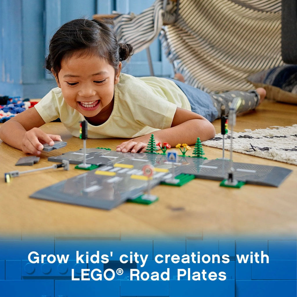 Road Plates Building Toy Set with Traffic Lights and Trees S739486