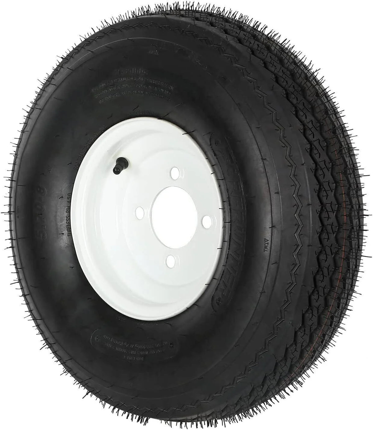 8 White Wheel Bias Trailer Tire Set of 2 I4984