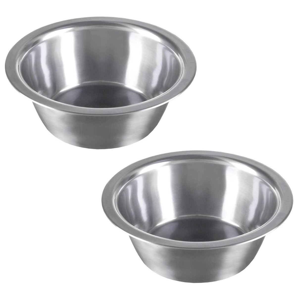 Set of 2 Stainless-Steel Hanging Pet Bowls N177829