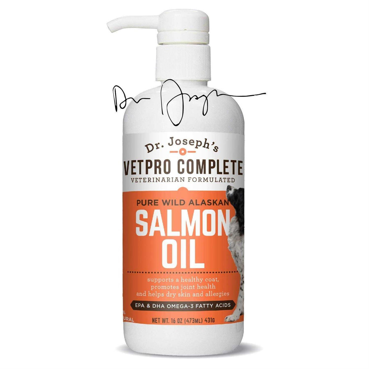 Wild Alaskan Salmon Oil Supplement for Dogs & Cats 16 Ounces L696