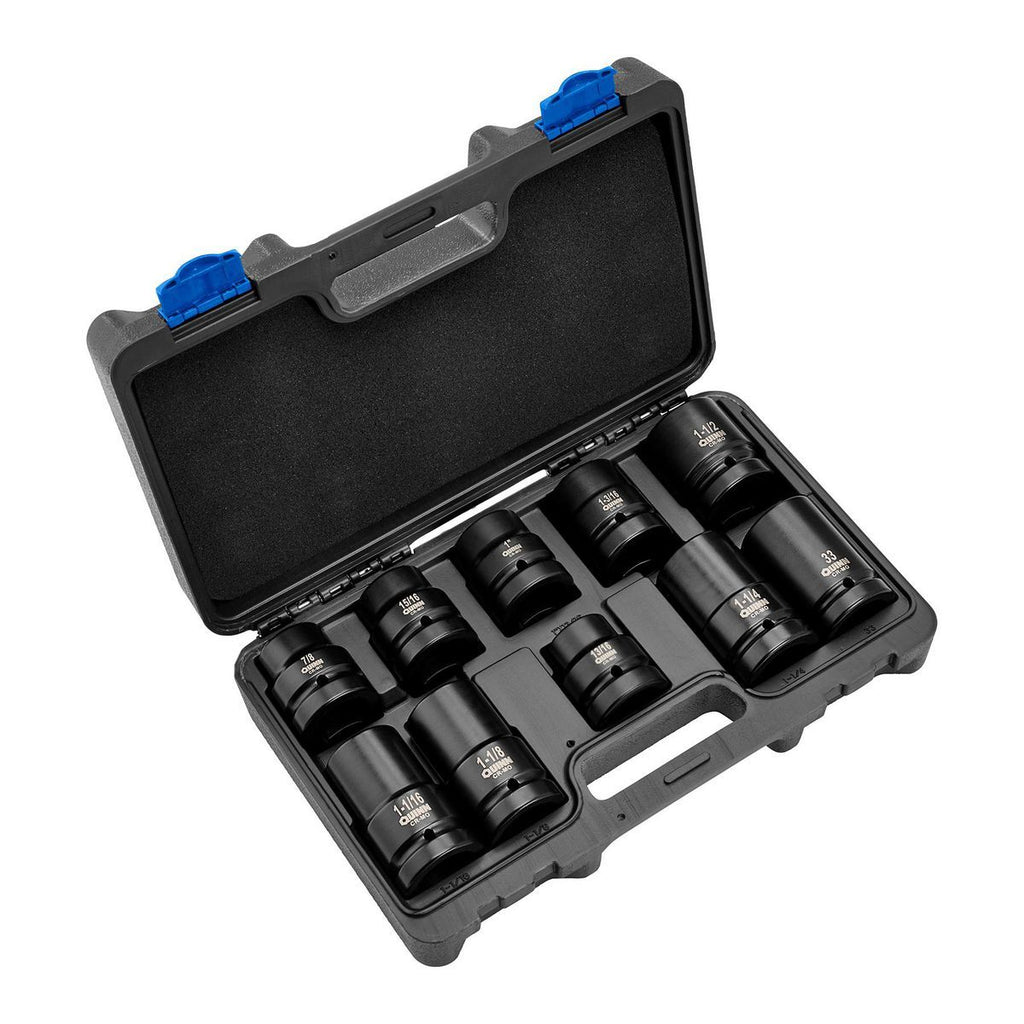1 in. Drive SAE and Metric Impact Set, 10-Piece I405218