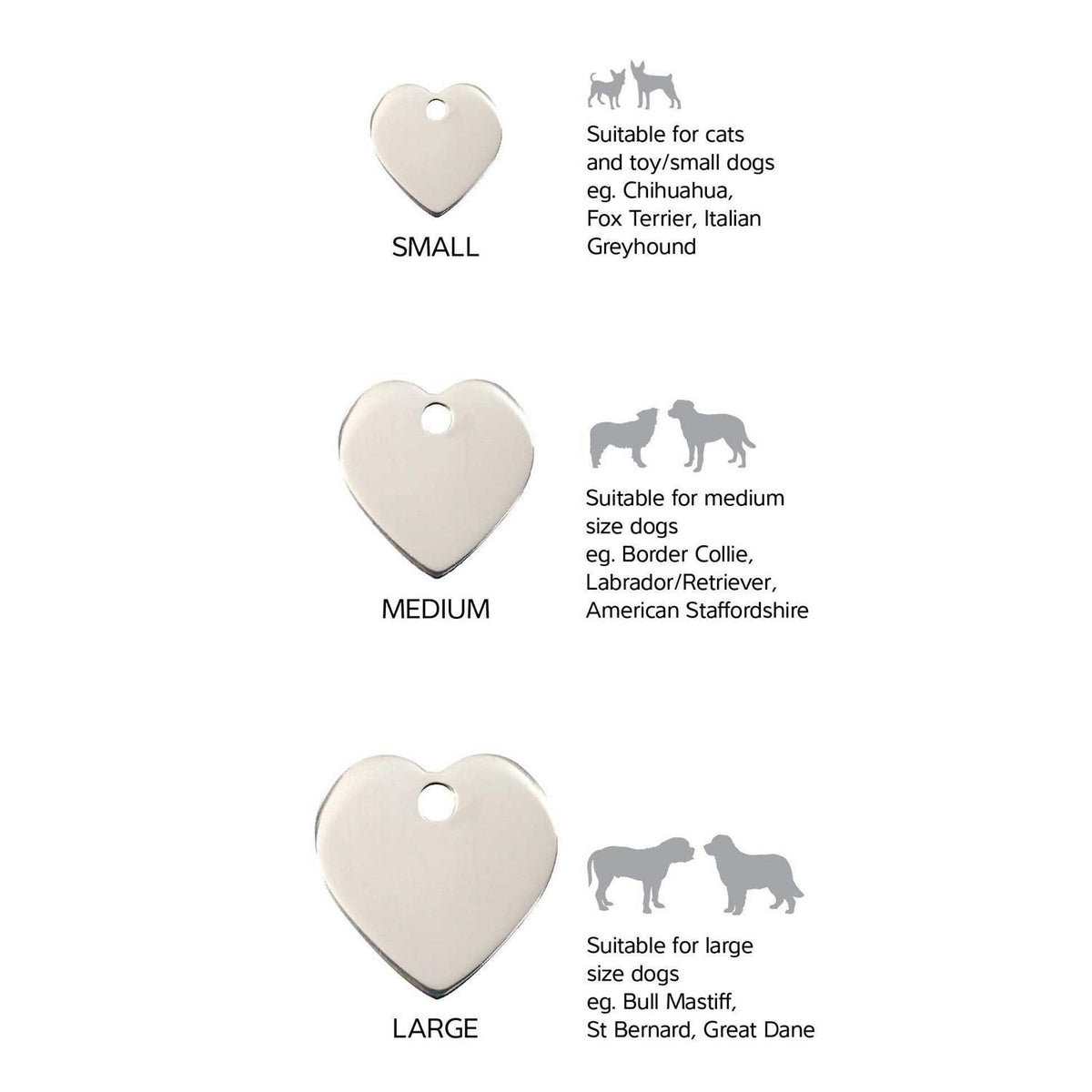 Heart Pet ID Dog Tags T68895