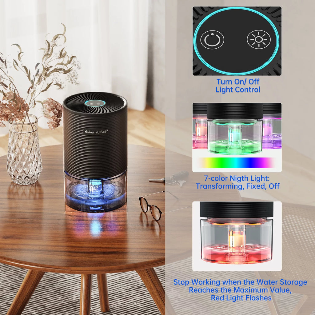 Small Dehumidifier 27oz with Auto-off Black P75285