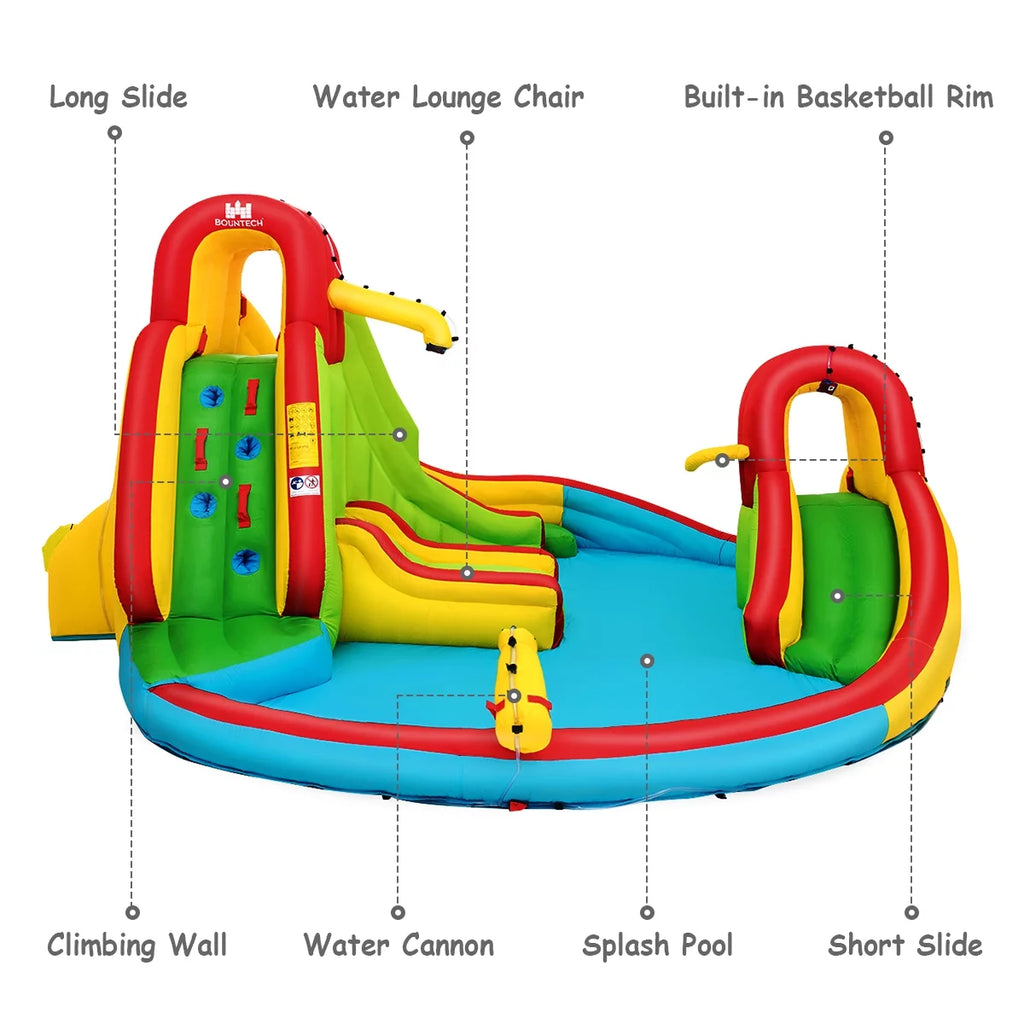Kids Inflatable Water Slide Park with Splash Pool J125