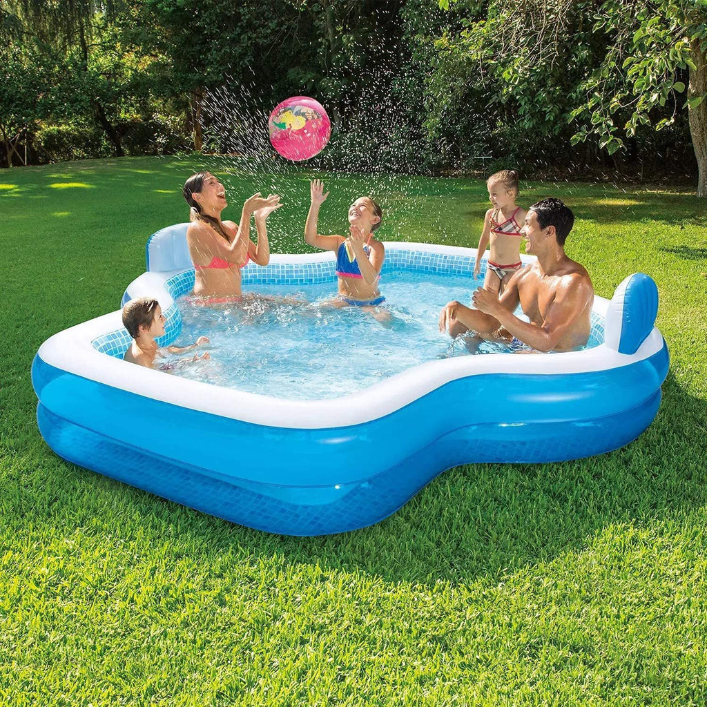 10 Feet Long Inflatable Pool with 2 Seats H3008