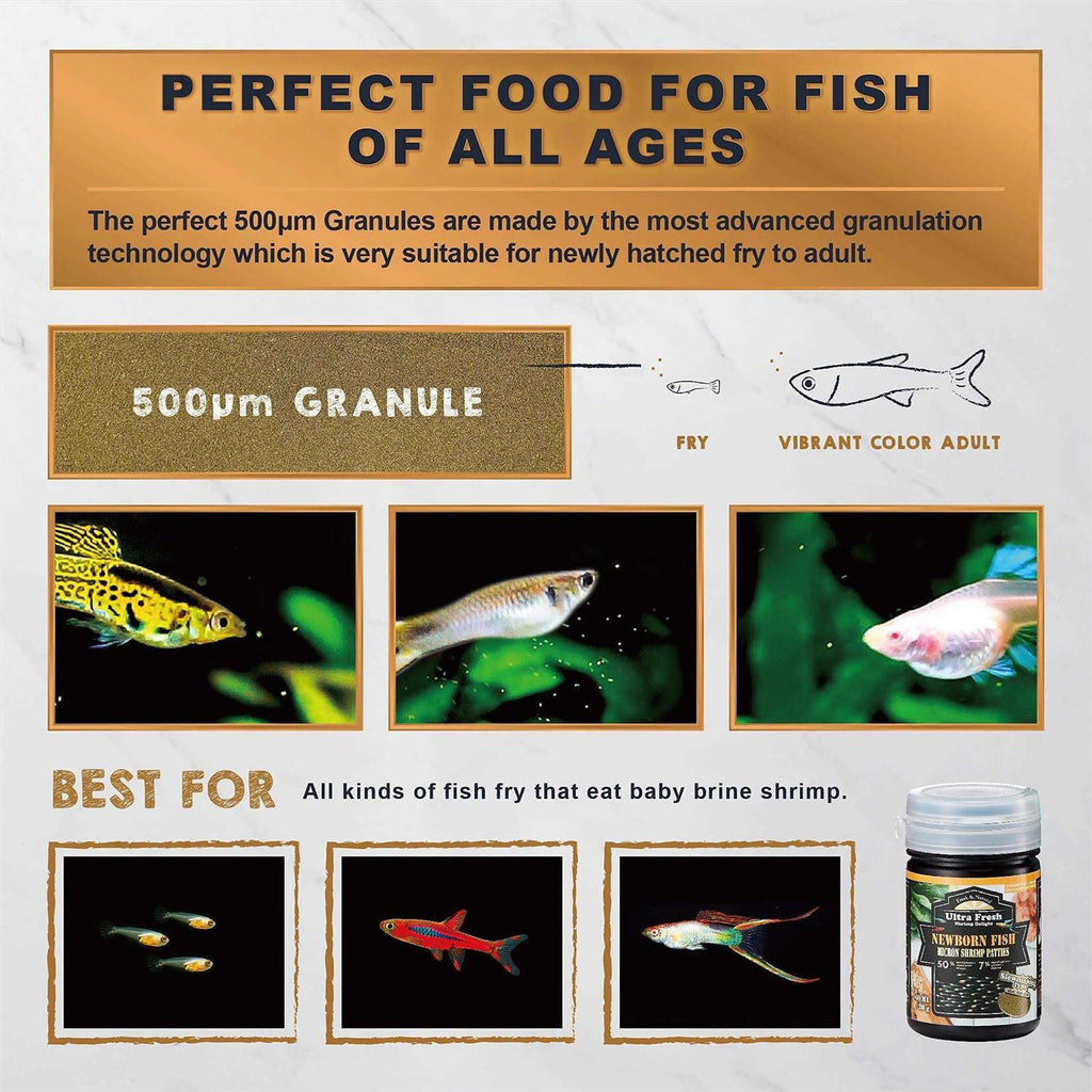 Baby Fish Food 50% Sword Prawns Slow Sinking E68584