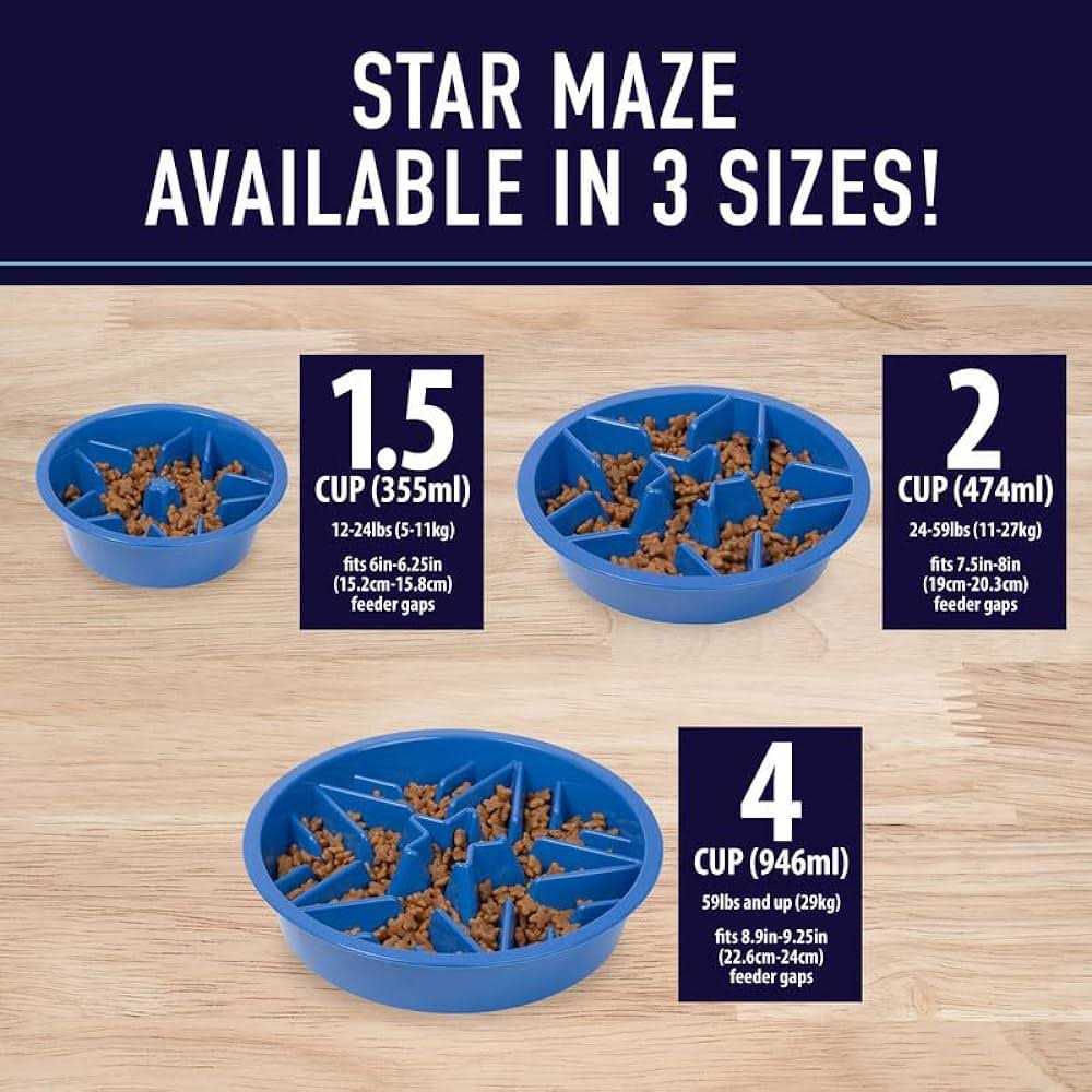 Slow Feeder Dog Bowl with Feeder Holes X970