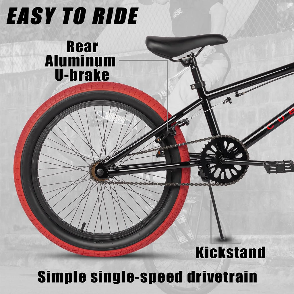 20 in Kids BMX Bike with 4 Pegs, Blue M112403