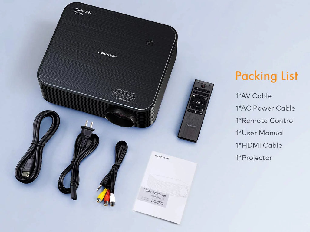 4K Projector Native 1080P Black N230589