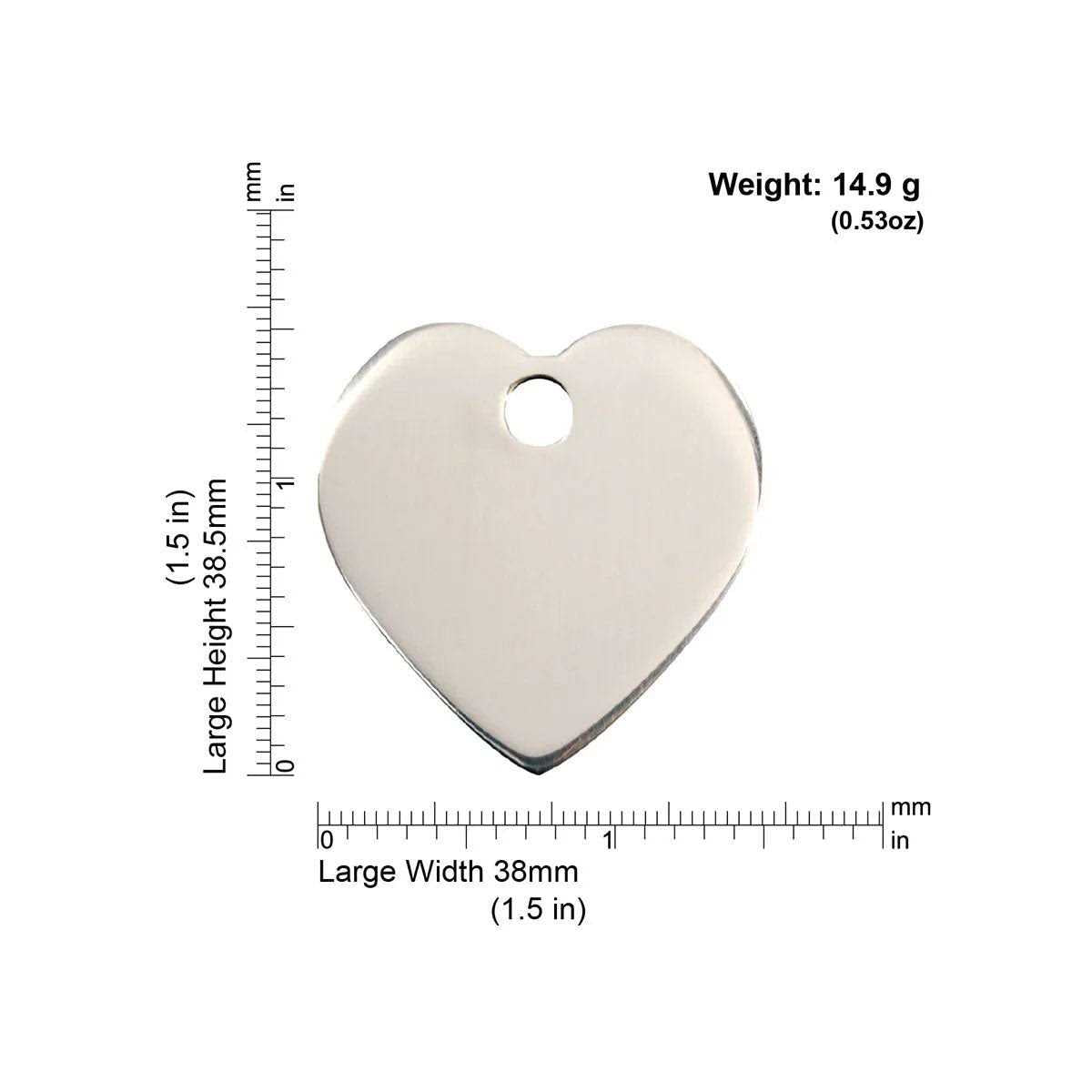 Heart Pet ID Dog Tags T68895
