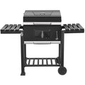 24 Charcoal Grill with Side Shelf and Wheels U543657