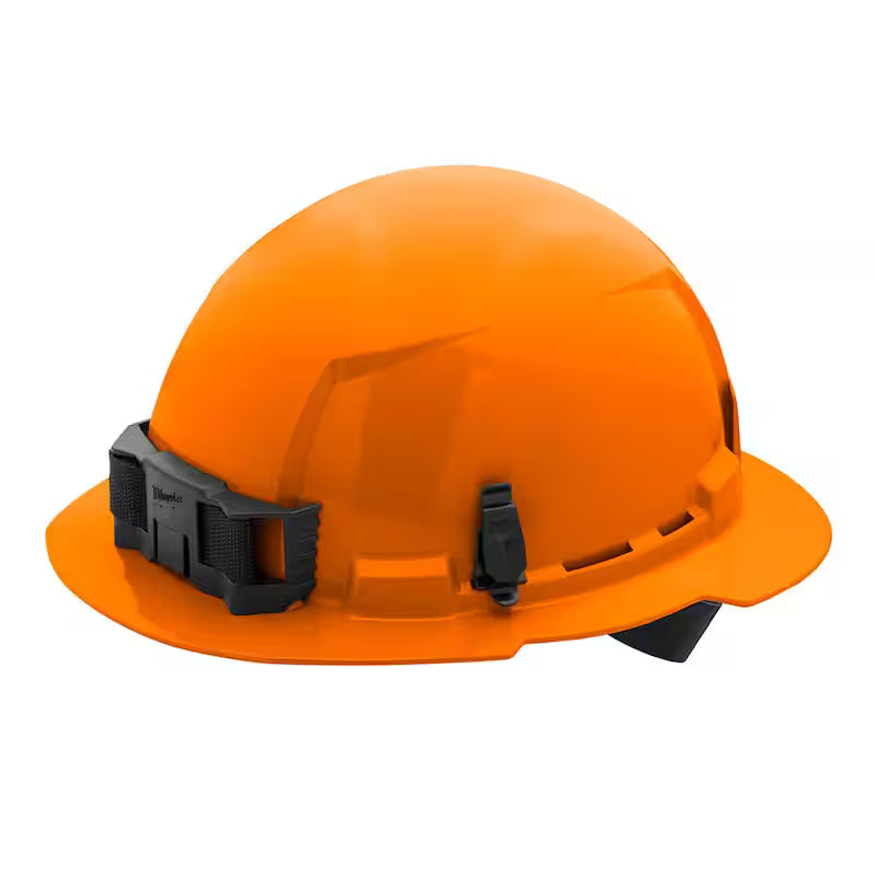 Orange Type 1 Class E Full Brim Non-Vented Hard Hat C687