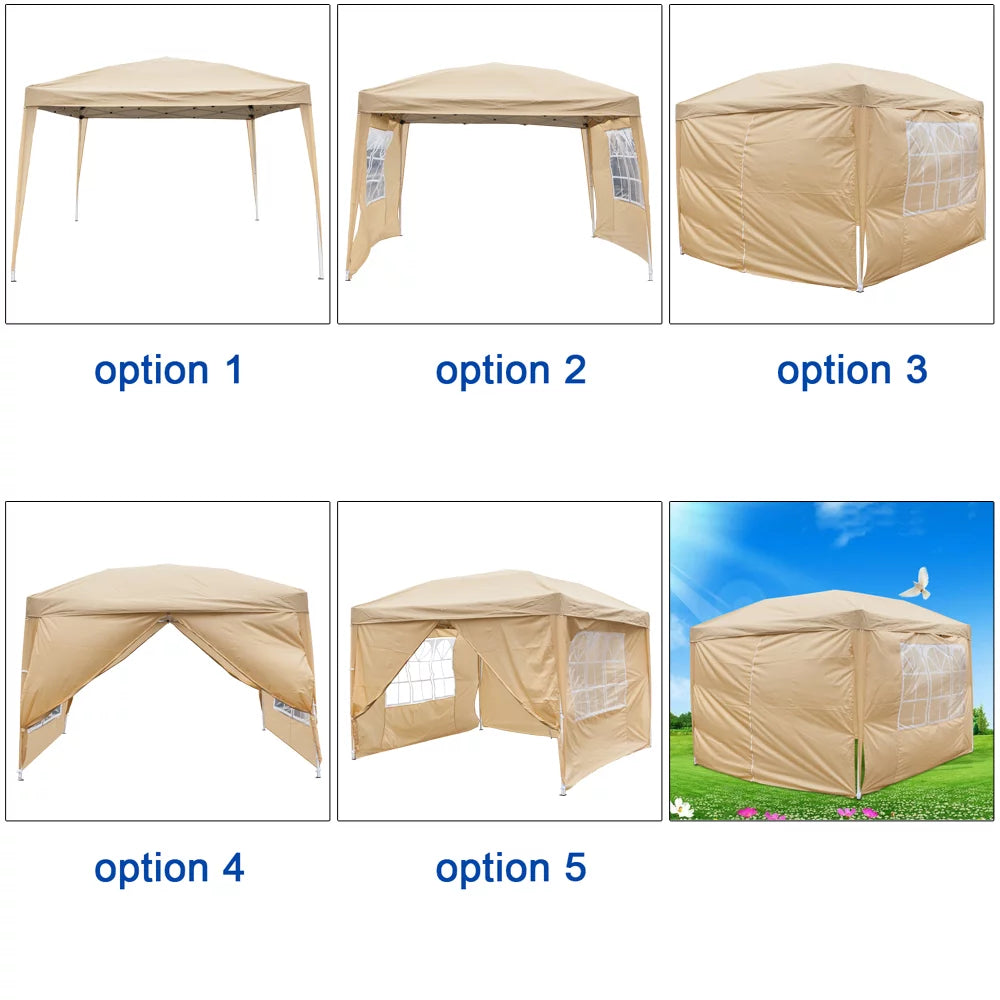 10' x 10' Pop-up Waterproof Canopy Tent with Carry Bag A273