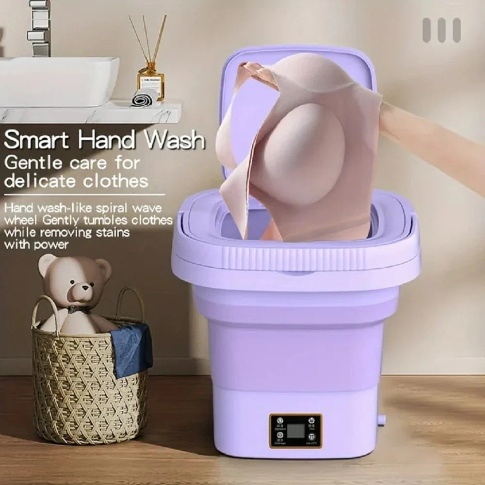 Portable 9L Foldable Mini Washing Machine B69655