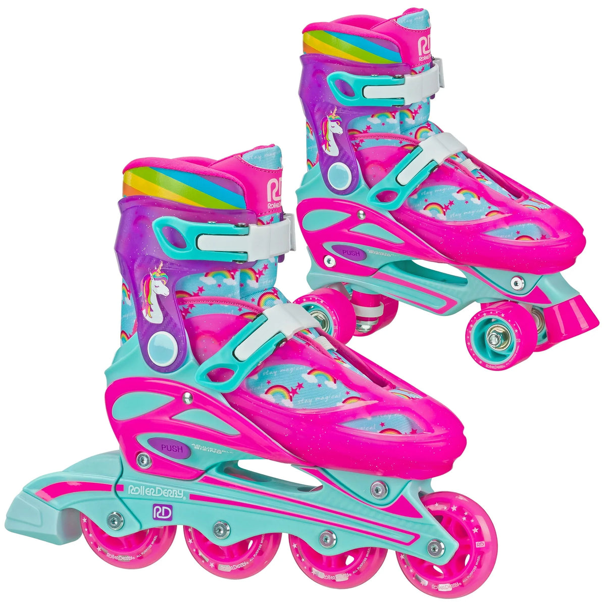 Adjustable 2-in-1 Roller and Inline Skates I905