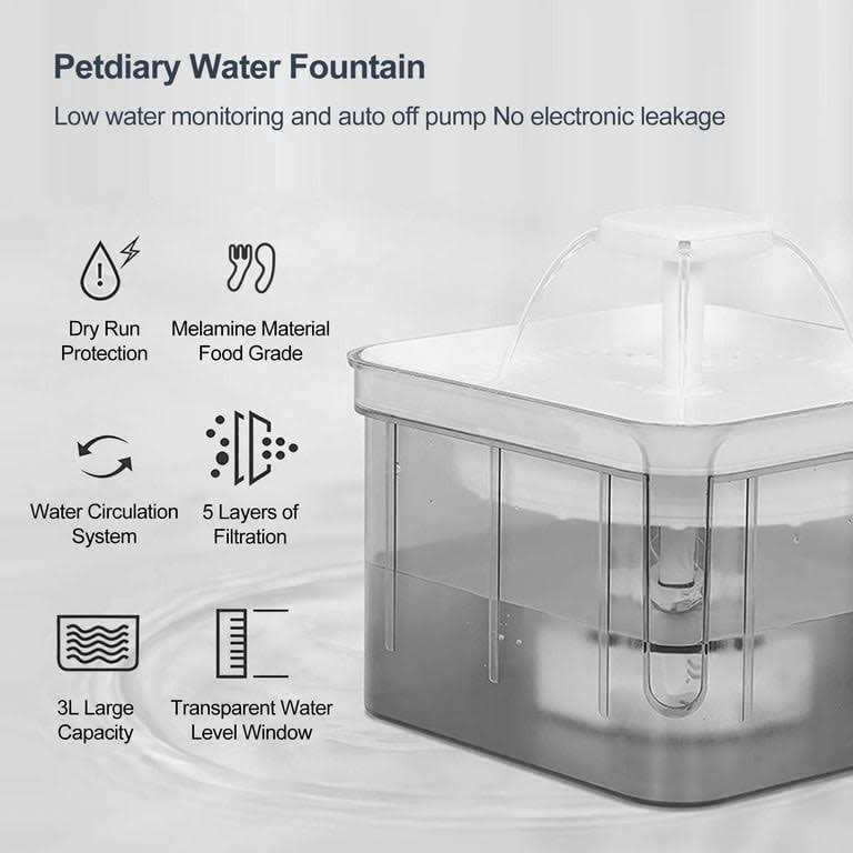 Automatic Cat Water Fountain E5156