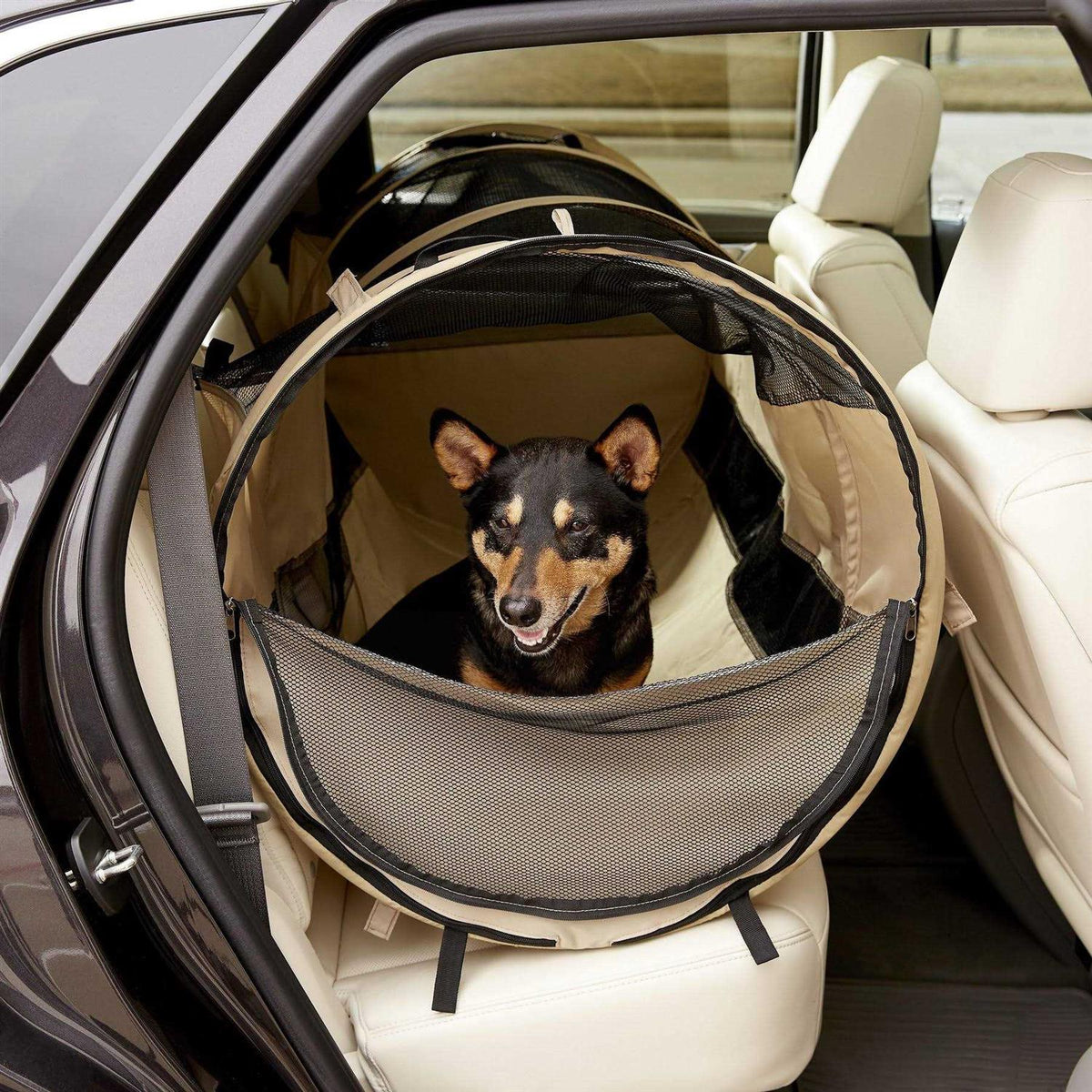 Soft Pet Kennel Car Crate with Carrying Case N313284