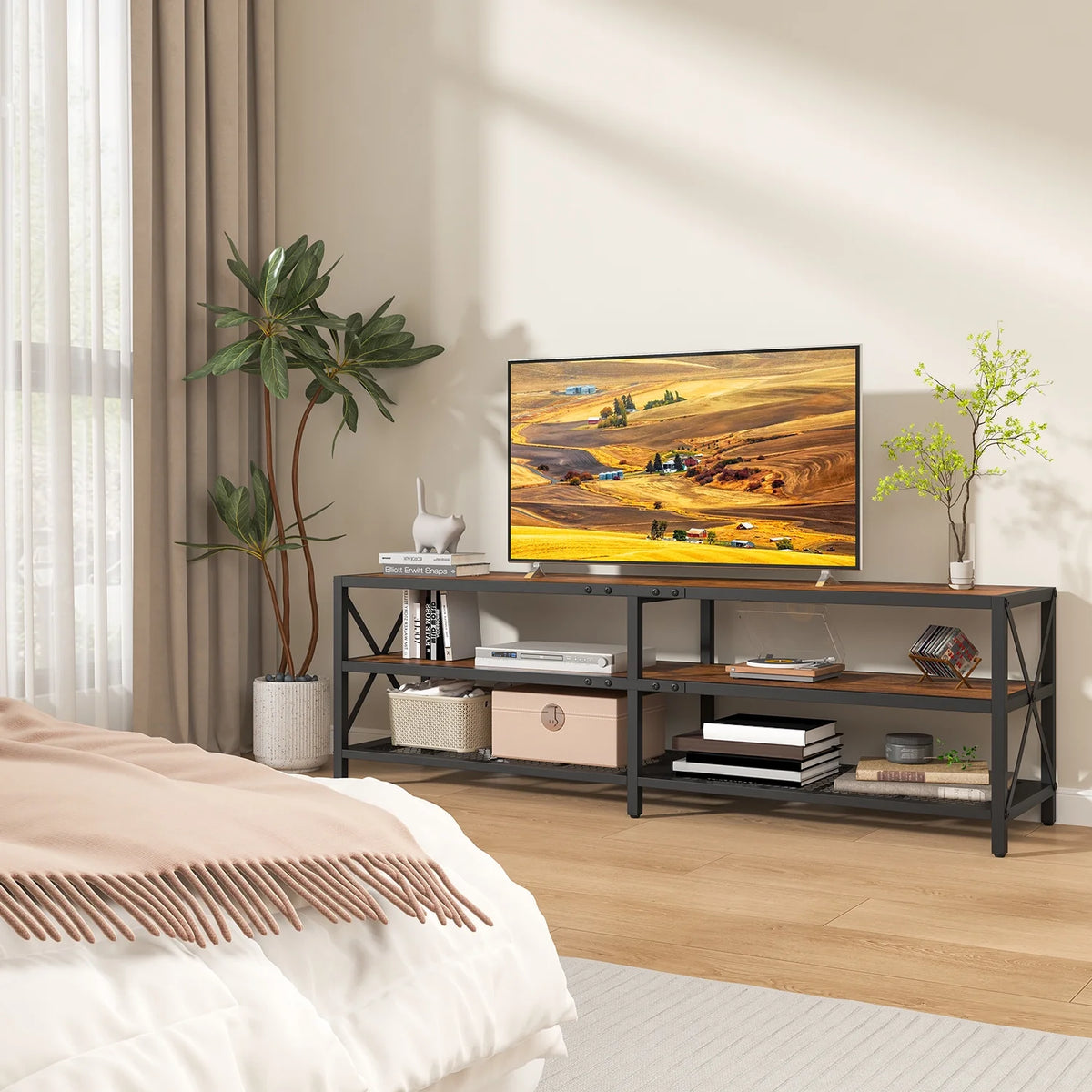 Wood TV Stand up to 75 Inch H749