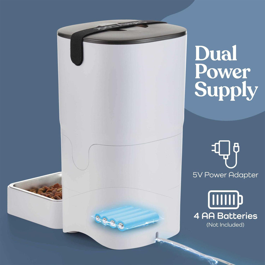 6-L Automatic Cat Food Dispenser with LCD Screen C624