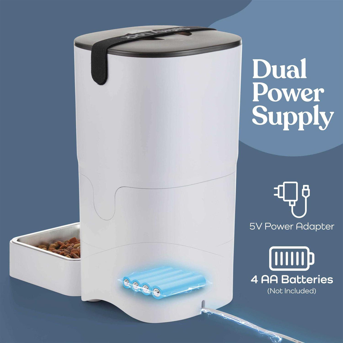 6-L Automatic Cat Food Dispenser with LCD Screen C624