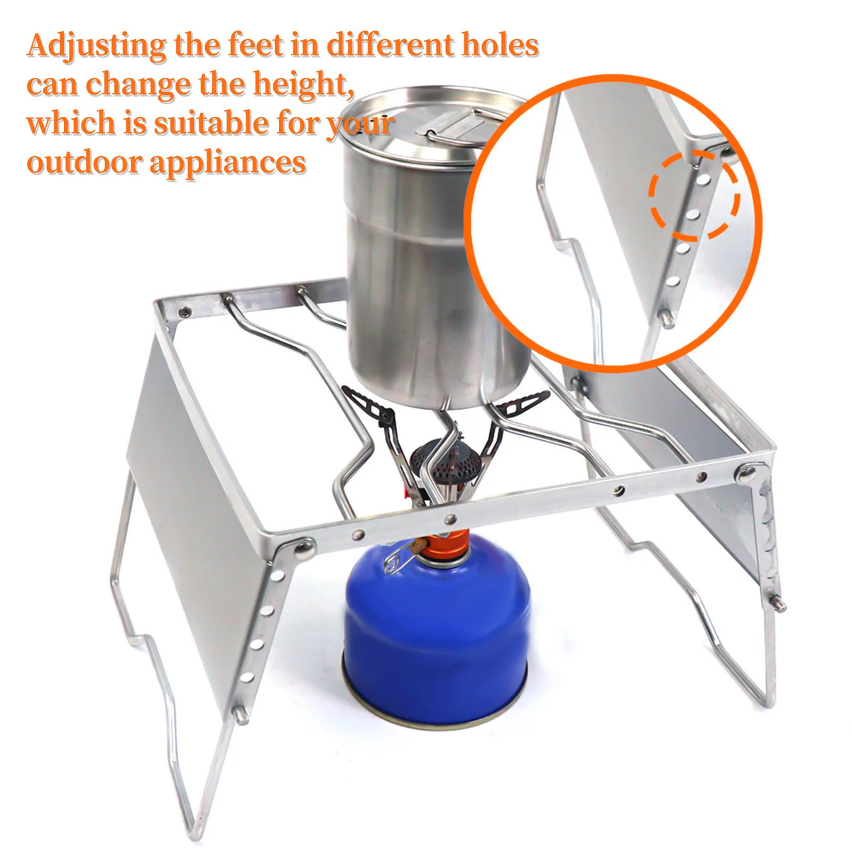 Folding Portable Charcoal Grill Stainless Steel BBQ X2776